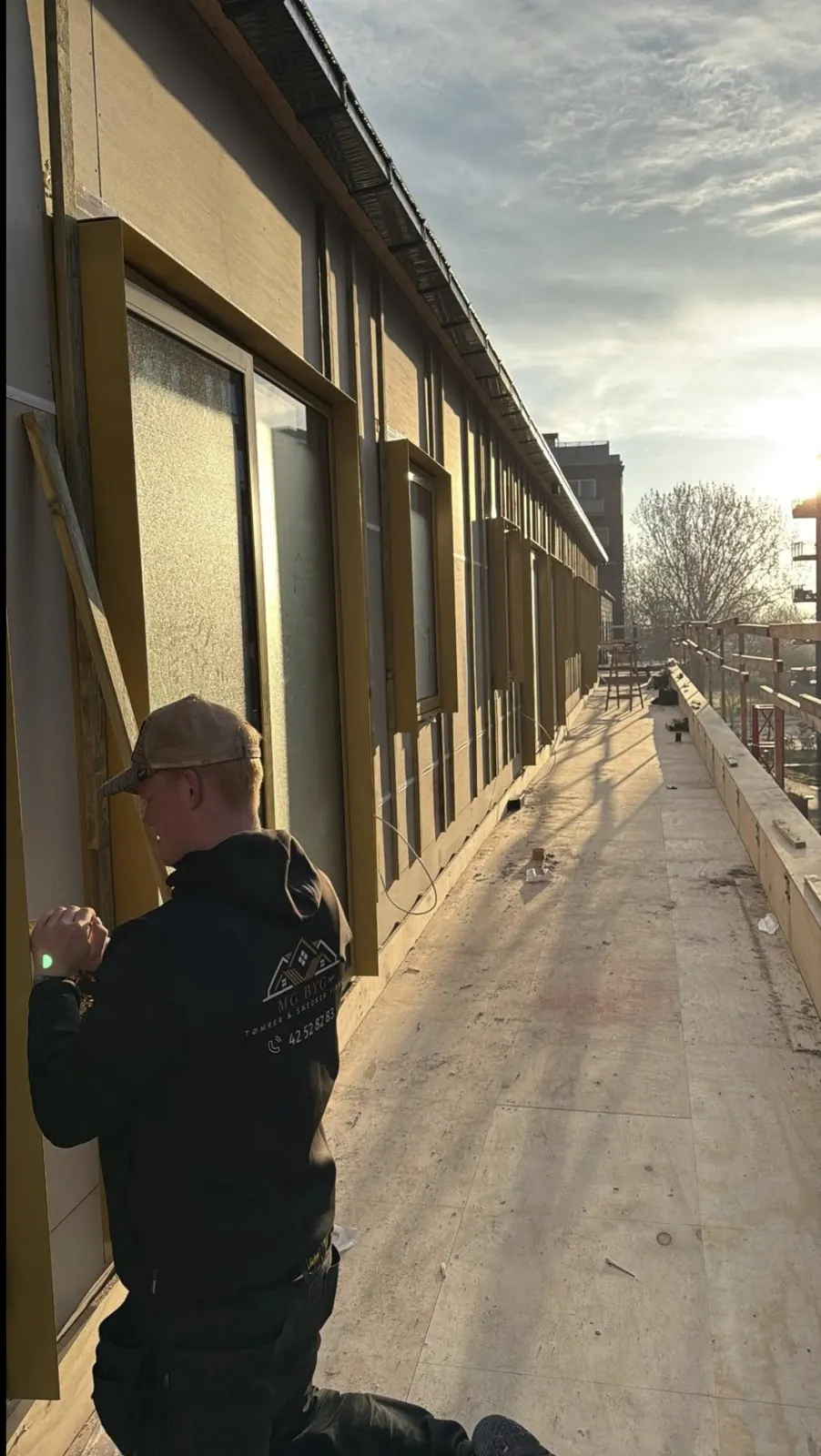 Montering af facadebeklædningen